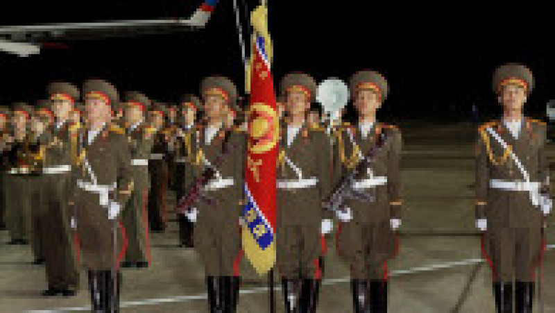 Nord-coreenii i-au pregătit o primire fastuoasă ministrului rus al apărării, Serghei Șoigu. Foto: Profimedia | Poza 6 din 8