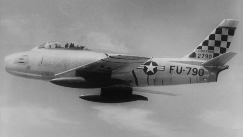 Avion american F-86 Sabre. Sursa foto: Profimedia Images