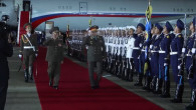Nord-coreenii i-au pregătit o primire fastuoasă ministrului rus al apărării, Serghei Șoigu. Foto: Profimedia | Poza 4 din 8