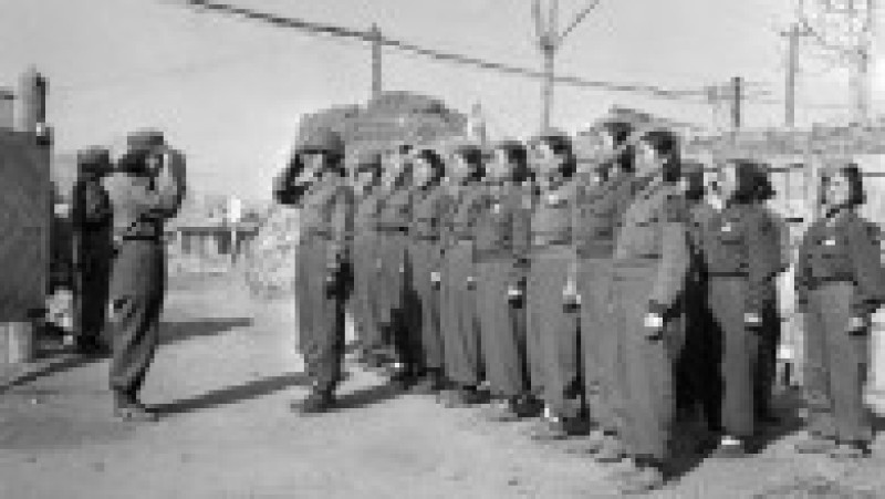 Un pluton de femei din armata coreeană. Sursa foto: Profimedia Images | Poza 25 din 29