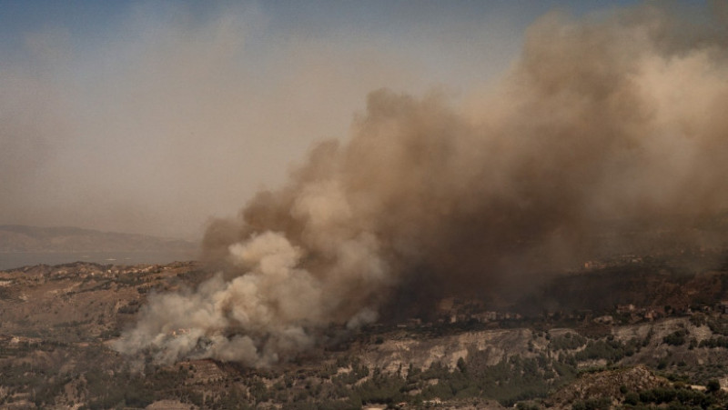 În Calabria, oamenii suspectează că mare parte dintre incendii, chiar 80%, ar fi fost provocate de oameni. FOTO: Profimedia Images