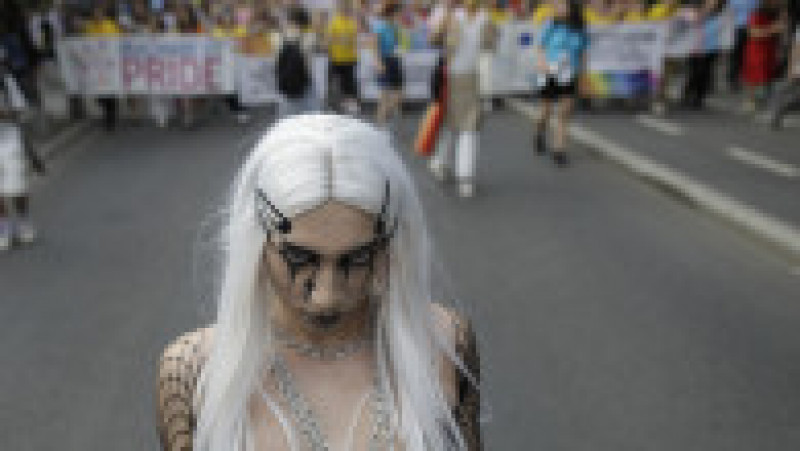 Asociaţia ACCEPT a organizat, sâmbătă, Bucharest Pride 2023, eveniment al comunităţii LGBTQIA+. Foto: Inquam Photos / Octav Ganea | Poza 6 din 8