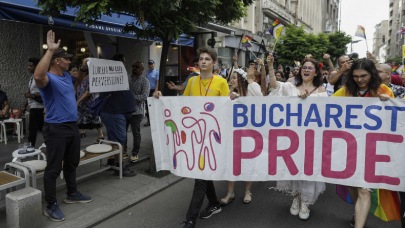 Asociaţia ACCEPT a organizat, sâmbătă, Bucharest Pride 2023, eveniment al comunităţii LGBTQIA+. Foto: Inquam Photos / Octav Ganea
