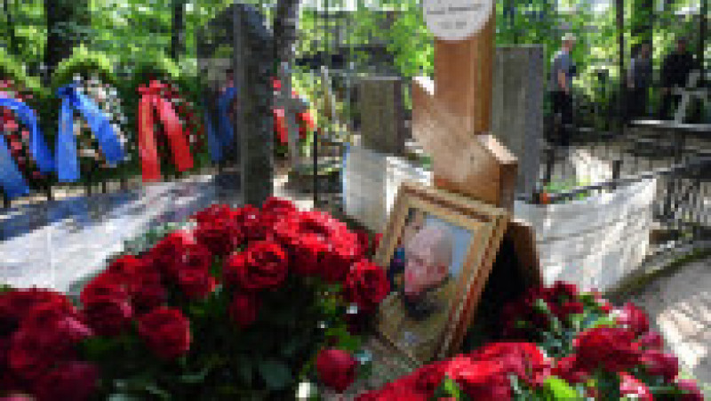 Mormântul liderului mercenarului Wagner, Evgheni Prigojin, din Sankt Petersburg. Foto: Profimedia Images | Poza 2 din 8
