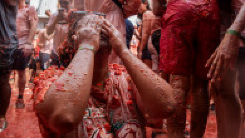 Cea mai "murdară" petrecere de pe planetă are loc anual în Spania, la Buñol. FOTO: Profimedia Images | Poza 3 din 15