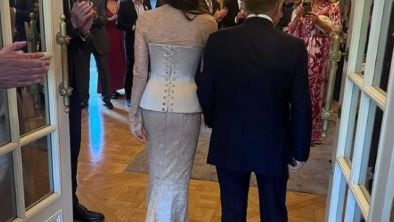 Rochia neobișnuită și spectaculoasă pe care a purtat-o Michelle Yeoh la nunta cu Jean Todt. Foto: Instagram/ Michelle Yeoh