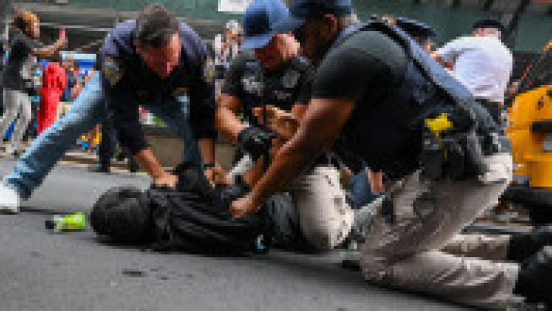 Kai Cenat a fost acuzat de incitare la revoltă și la adunare ilegală după ce mii de tineri au venit la o întâlnire cu acesta în Union Square, New York. Sursa foto: Profimedia Images | Poza 5 din 8