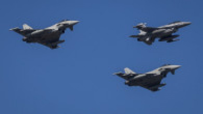 Avioane Rafale și un F-16. Sursa foto: Profimedia Images | Poza 8 din 35