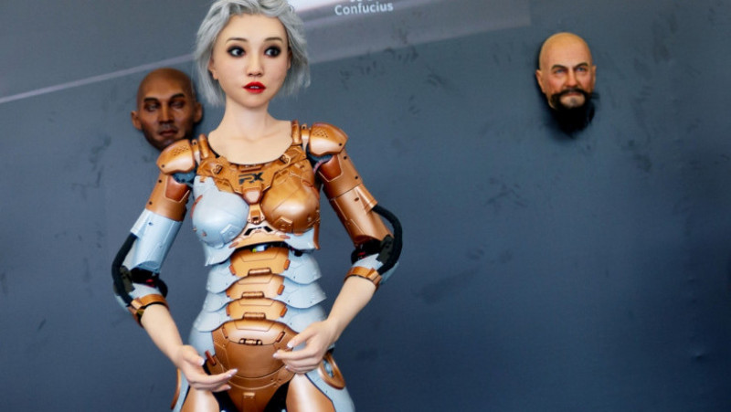 Robot umanoid la Conferința Mondială de Robotică de la Beijing 2023. Foto: Profimedia Images