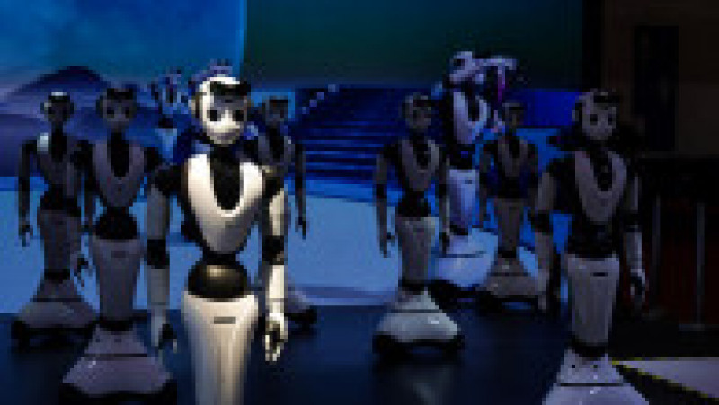 Roboți umanoizi pun în scenă un spectacol la Conferința Mondială de Robotică de la Beijing 2023. Foto: Profimedia Images | Poza 15 din 17