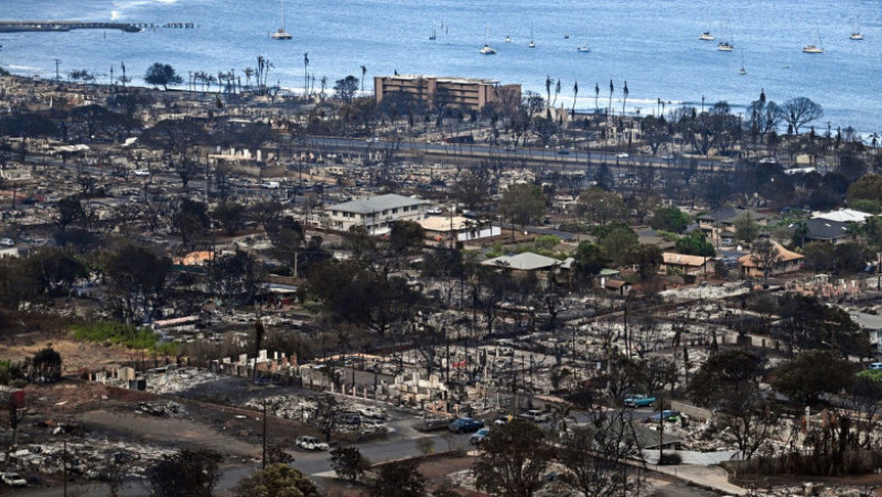 În Hawaii situația se înrăutățește pe zi ce trece din cauza incendiilor de vegetație care ard necontrolat.. FOTO: Profimedia Images