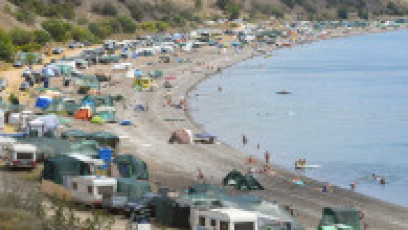 Rușii care își petrec vacanța în Crimeea spun că „nu există riscuri”. FOTO: Profimedia Images | Poza 2 din 5