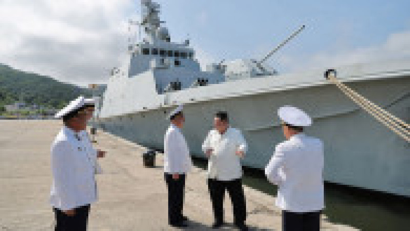 Kim Jong-Un a asistat la un test cu rachete strategice de croazieră. Foto: Profimedia | Poza 5 din 6