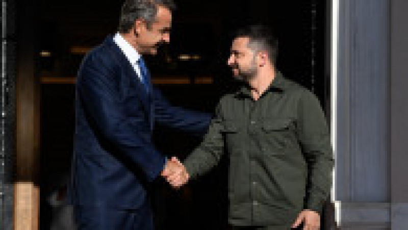 Preşedintele ucrainean Volodimir Zelenski a ajuns luni la Atena pentru o vizită oficială. FOTO: Profimedia Images | Poza 5 din 5