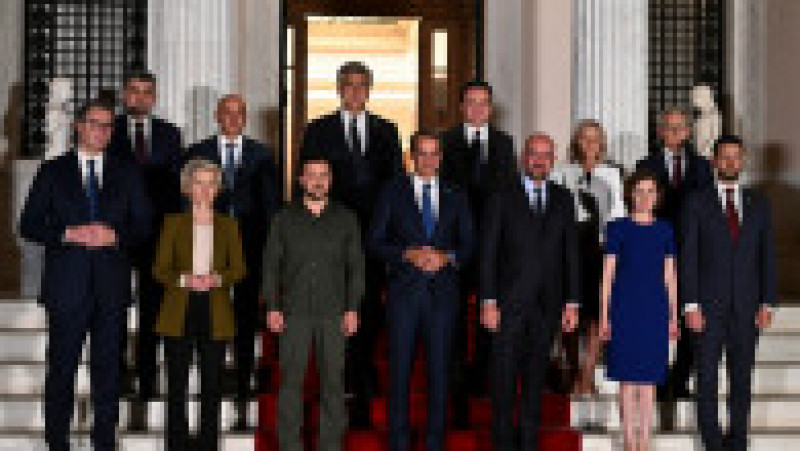 Premierul Marcel Ciolacu a participat, luni, la Atena, la reuniunea la nivel înalt a şefilor de stat şi de guvern din Sud-Estul Europei. FOTO: Profimedia Images | Poza 5 din 5