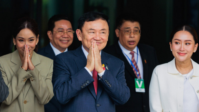 Fostul premier Thaksin Shinawatra s-a întors în Thailanda după 15 ani de exil. Foto: Profimedia
