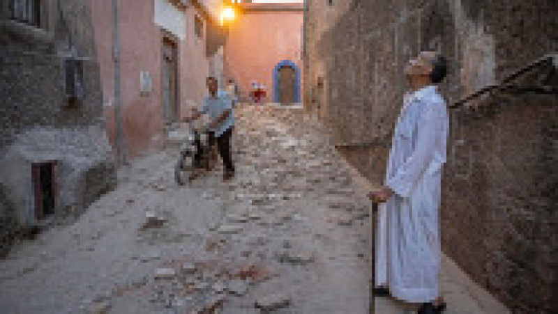 Peste 2.000 de persoane au murit ca urmare a cutremurului puternic cu magnitudine de 6,8 grade pe scara Richter ce a lovit Marocul în noaptea de vineri spre sâmbătă. Foto: Profimedia Images | Poza 12 din 16