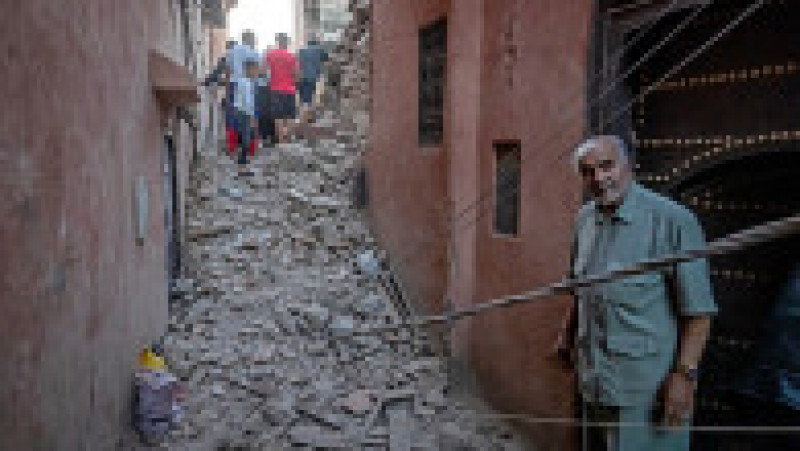 Peste 2.000 de persoane au murit ca urmare a cutremurului puternic cu magnitudine de 6,8 grade pe scara Richter ce a lovit Marocul în noaptea de vineri spre sâmbătă. Foto: Profimedia Images | Poza 10 din 16