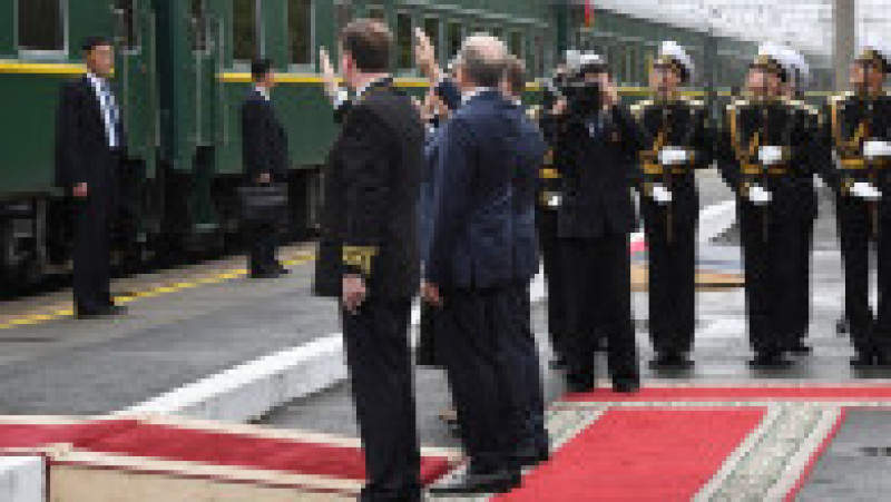 Liderul nord-coreean Kim Jong Un a plecat din Rusia, duminică. FOTO: Profimedia Images | Poza 6 din 13