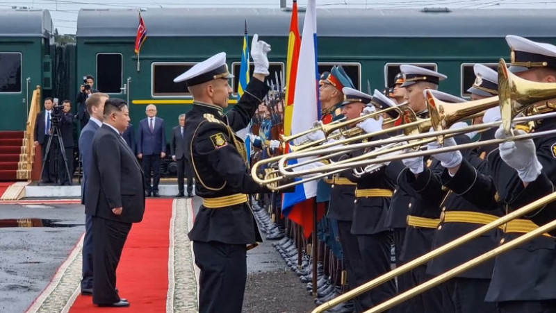 Liderul nord-coreean Kim Jong Un a plecat din Rusia, duminică. FOTO: Profimedia Images