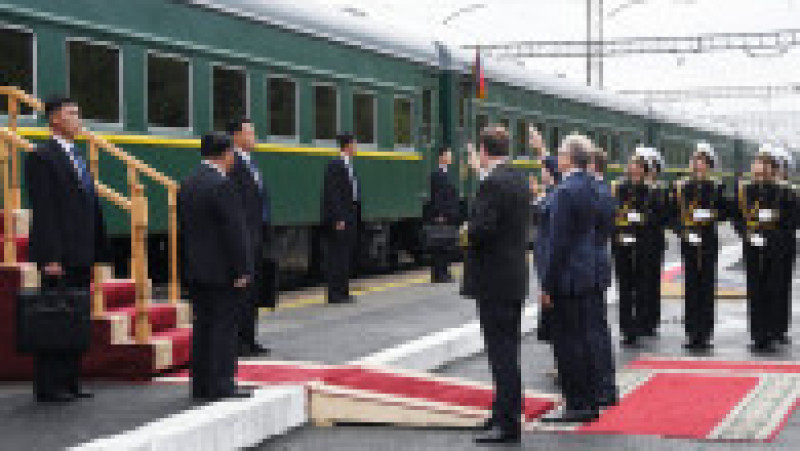 Liderul nord-coreean Kim Jong Un a plecat din Rusia, duminică. FOTO: Profimedia Images | Poza 4 din 13