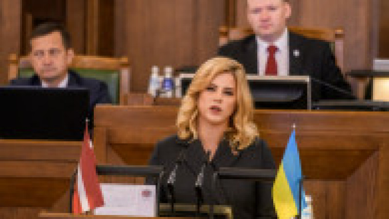 Parlamentul Letoniei a votat vineri pentru a o confirma pe Evika Silina, de la partidul de centru-dreapta Noua Unitate, ca următor prim-ministru, conducând o largă coaliţie. FOTO: Profimedia Images | Poza 2 din 6