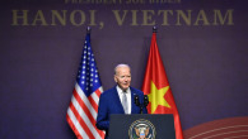 Biden a încadrat această întărire a relaţiilor cu Vietnamul în reţeaua de alianţe pe care o ţese de la sosirea sa la Casa Albă. FOTO: Profimedia Images | Poza 1 din 11