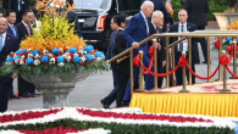Biden a încadrat această întărire a relaţiilor cu Vietnamul în reţeaua de alianţe pe care o ţese de la sosirea sa la Casa Albă. FOTO: Profimedia Images | Poza 4 din 11