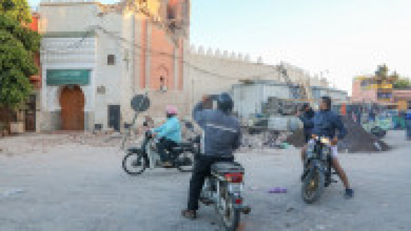 Pagubele sunt mari în oraşul marocan Marrakech cu un bogat patrimoniu arhitectural, după cutremurul devastator. FOTO: Profimedia Images | Poza 17 din 55