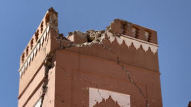 Pagubele sunt mari în oraşul marocan Marrakech cu un bogat patrimoniu arhitectural, după cutremurul devastator. FOTO: Profimedia Images | Poza 11 din 55