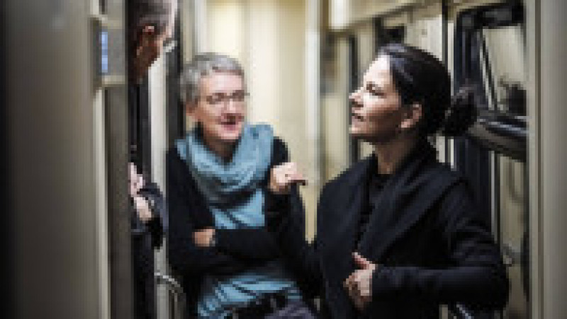 Ministrul german de externe Annalena Baerbock a sosit luni în capitala Ucrainei, Kiev. Foto: Profimedia Images | Poza 6 din 9