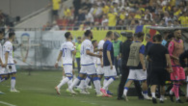 Jandarmeria Capitalei spune că organizatorul meciului este vinovat pentru incidentele de la România-Kosovo. Foto: Inquam Photos / George Călin | Poza 6 din 6
