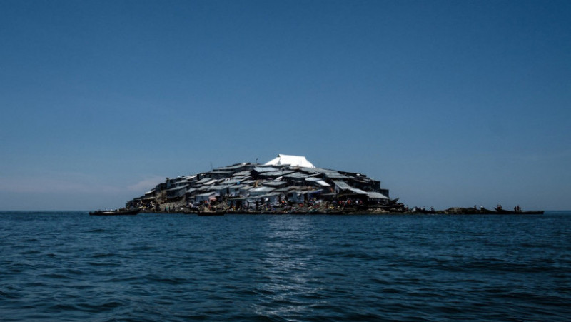 Insula Migingo, din Kenya, cea mai dens populată insulă din lume FOTO: Profimedia Images