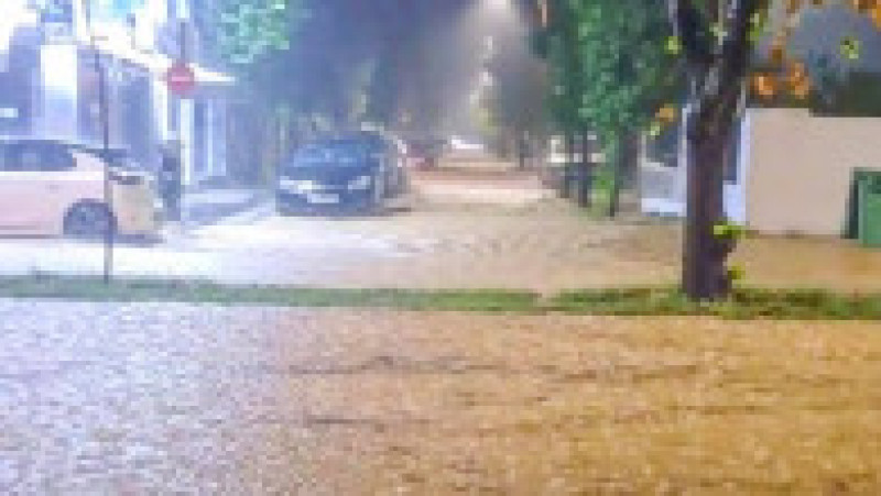 O furtună extrem de puternică lovește din nou Grecia, chiar în zonele care au fost devastate de ciclonul Daniel. FOTO: Profimedia Images | Poza 4 din 15