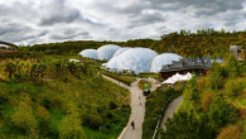 Proiectul Eden este o grădină experimentală, o seră și un centru al sustenabilității din Cornwall, Marea Britanie. Foto: Profimedia Images | Poza 22 din 41