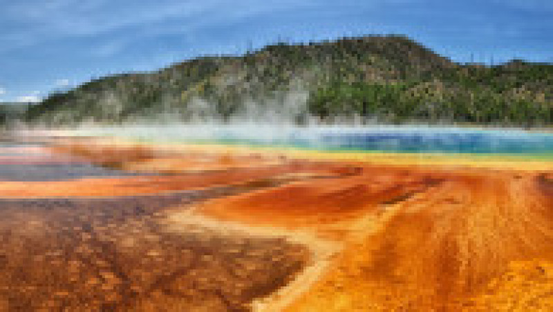 Grand Prismatic Spring din Yellowstone este cel mai mare izvor termal
din SUA. Foto: Profimedia Images | Poza 5 din 41