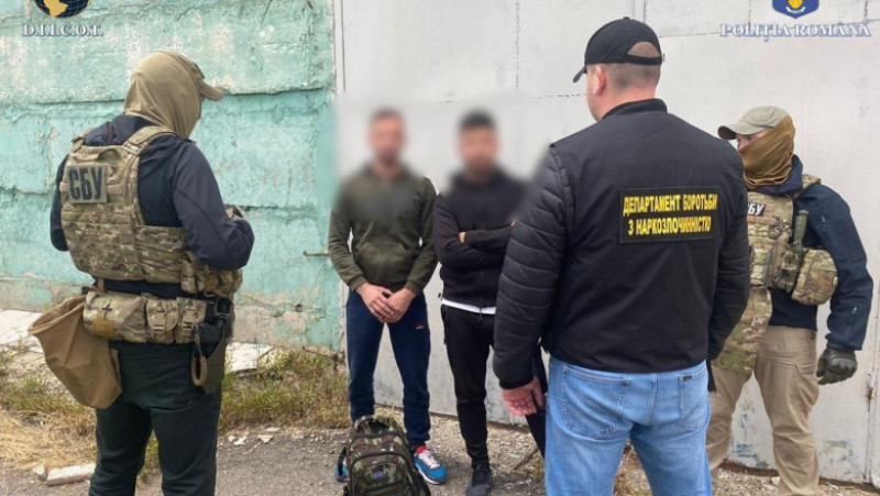 Traficanți români de heroină reținuți în Ucraina. Foto: DIICOT