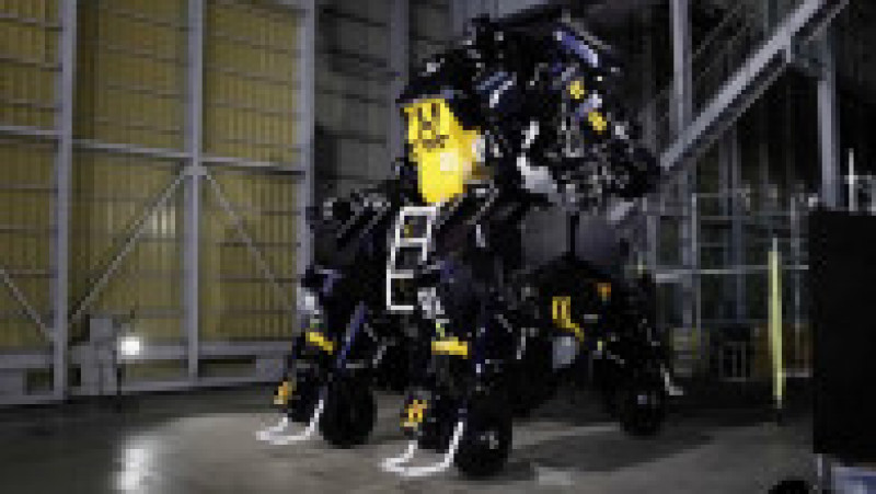 Start-up-ul japonez Tsubame Industries a dezvoltat un robot cu patru roți, înalt de 4,5 metri, care seamănă cu roboții din serialele de animație japoneză (anime-uri) și cu creațiile Science Fiction. Foto: Profimedia | Poza 5 din 9