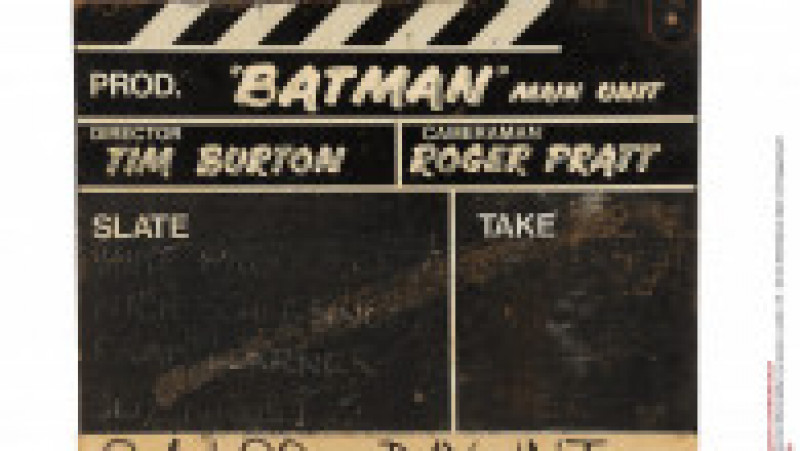 Clapeta folosită la filmările „Batman”. Foto: Profimedia Images | Poza 5 din 9
