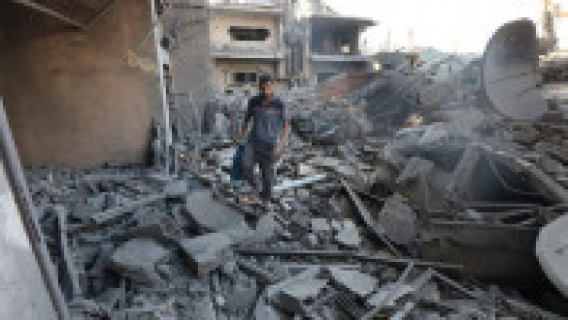Imagini apocaliptice în Gaza după bombardamentele israeliene. Sursa foto: Profimedia Images | Poza 27 din 30