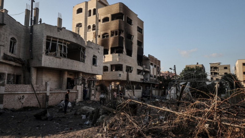 Imagini apocaliptice în Gaza după bombardamentele israeliene. Sursa foto: Profimedia Images