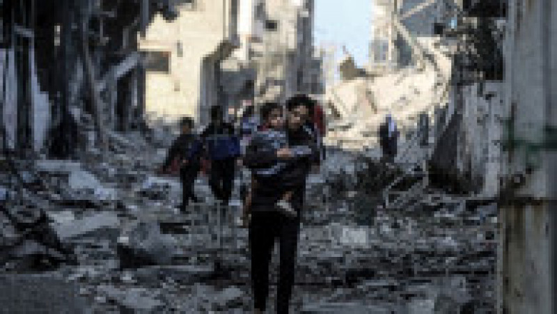 Imagini apocaliptice în Gaza după bombardamentele israeliene. Sursa foto: Profimedia Images | Poza 21 din 30