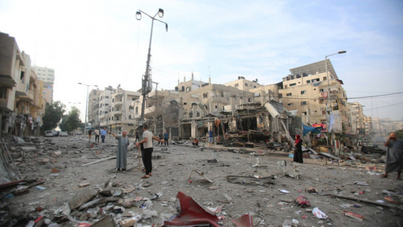 Urmările bombardamentelor israeliene din Gaza. Sursa foto: Profimedia Images