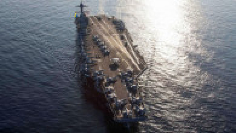 SUA au trimis cea mai mare navă de război din lume în Marea Mediterană. Sursa foto: Profimedia Images | Poza 3 din 39