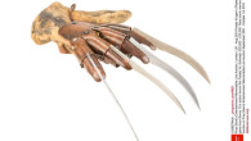 Mănuşa lui Freddy Krueger din seria "Coșmar pe Elm Street" va fi vândută la licitație. Sursa foto Profimedia Images | Poza 4 din 7