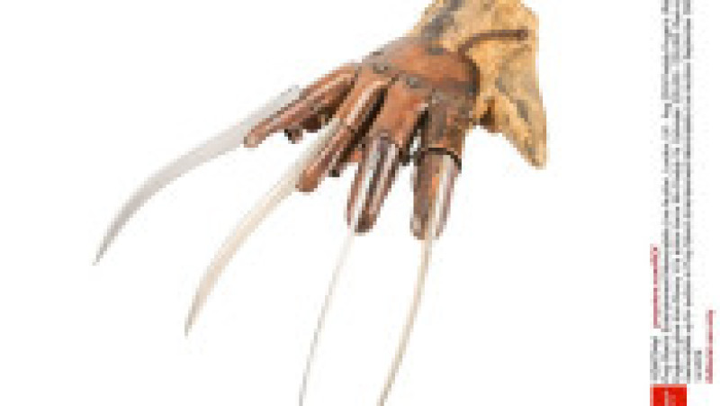 Mănuşa lui Freddy Krueger din seria "Coșmar pe Elm Street" va fi vândută la licitație. Sursa foto Profimedia Images | Poza 3 din 7