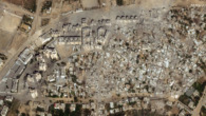 Imagini din satelit din mai multe locuri din nordul Fâșiei Gaza dezvăluie consecințele raidurilor israeliene. FOTO: Profimedia Images | Poza 5 din 7