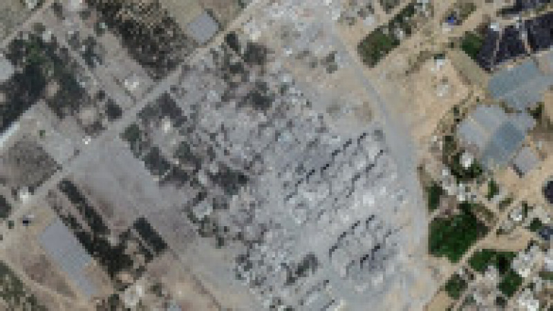Imagini din satelit din mai multe locuri din nordul Fâșiei Gaza dezvăluie consecințele raidurilor israeliene. FOTO: Profimedia Images | Poza 7 din 7