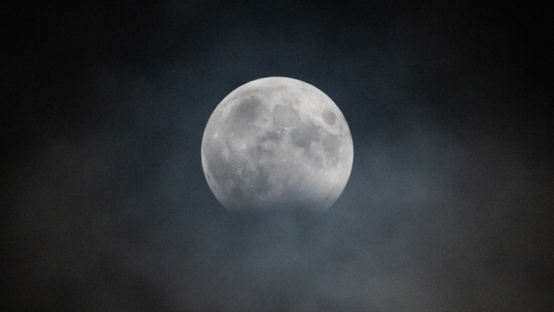 Eclipsă parțială de Lună. Foto: Profimedia