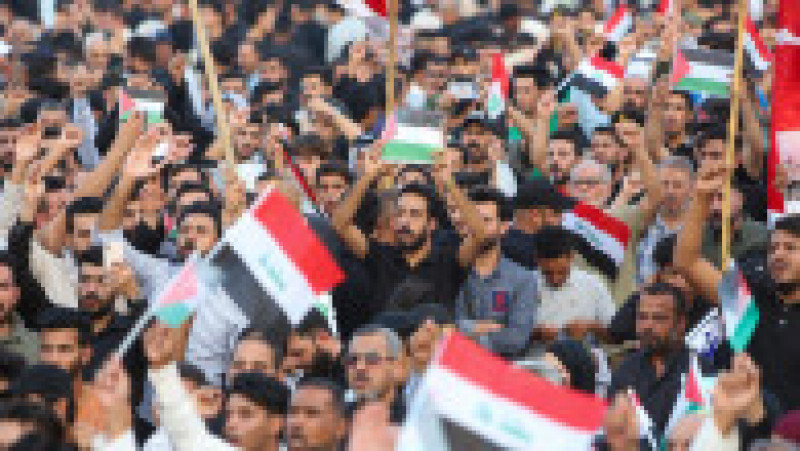 Protest în Irak. Sursa foto: Profimedia Images | Poza 3 din 9